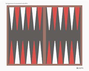 Backgammon Tournament Red White