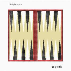 Pepita Needlepoints Backgammon Board pattern