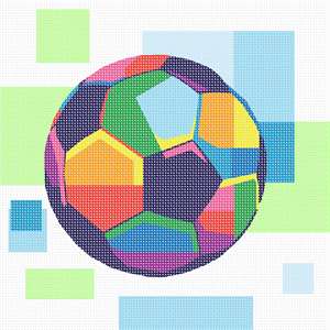 image of Soccer Ball In Color