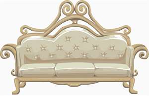 A majestic couch in beige.