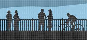 Take a stroll or bike ride by the boardwalk