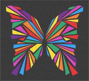 image of Butterfly Geometry Colors