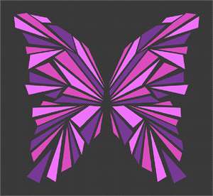 image of Butterfly Geometry Pinks