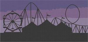 Twilight graces this county fair silhouette