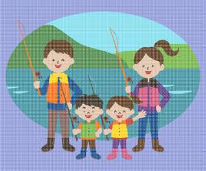 image of Fishing Family