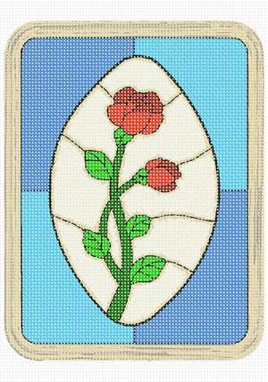 image of Flowers Stained Glass