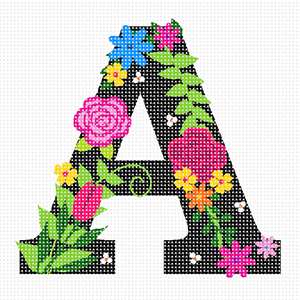 image of Letter A Primary Floral