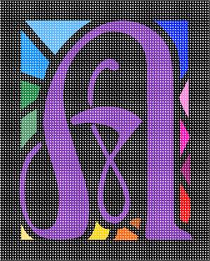 image of Letter A Stained Glass