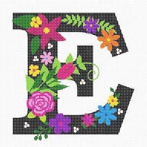 image of Letter E Primary Floral