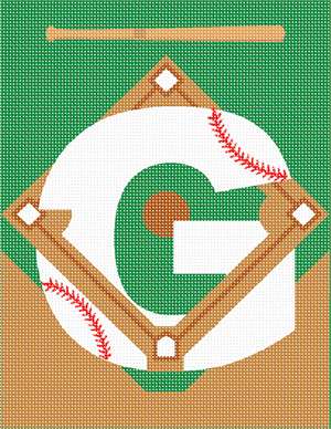 image of Letter G Baseball
