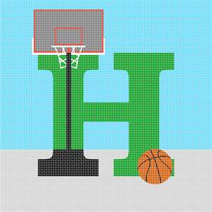 image of Letter H Basketball