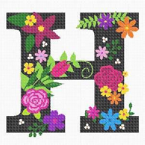 image of Letter H Primary Floral