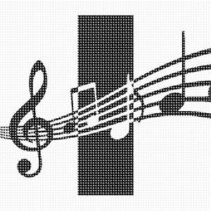 image of Letter I Music Notes