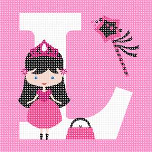 image of Letter L Princess Pink