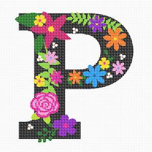 image of Letter P Primary Floral