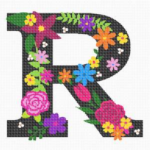 image of Letter R Primary Floral