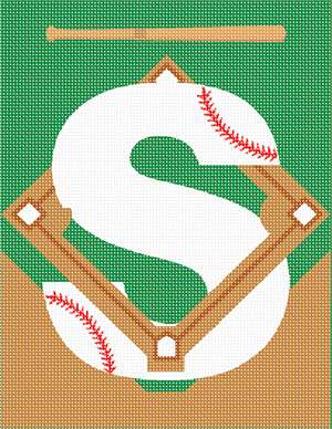 image of Letter S Baseball