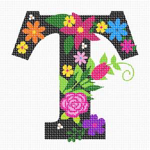 image of Letter T Primary Floral