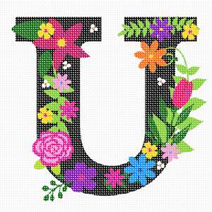 image of Letter U Primary Floral