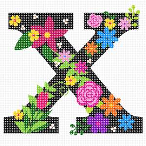 image of Letter X Primary Floral