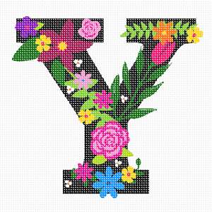image of Letter Y Primary Floral