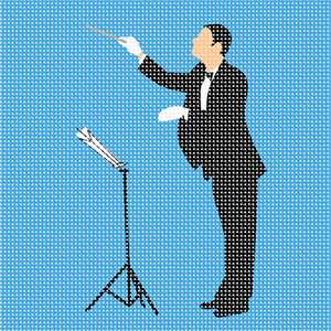 A distinguished musician, a conductor of classical music
