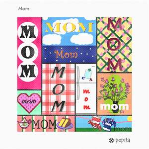 A stitchable tribute to Motherhood. Different sized tiles interlock to make a fine gift for Mother's Day or any other occasion.