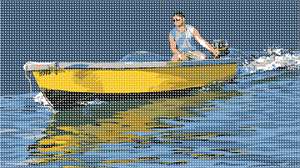 Taking the boat out on the lake for a relaxing afternoon.
