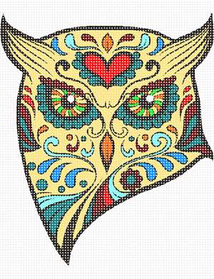 image of Owl Head Illustration