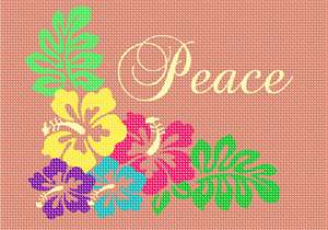 Peace in tropical style