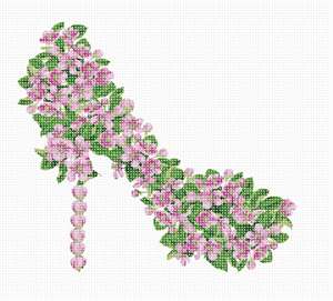 image of Pink Flowers Shoe
