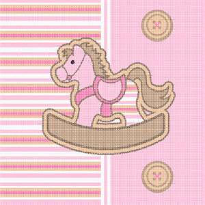 image of Striped Horsey Pink