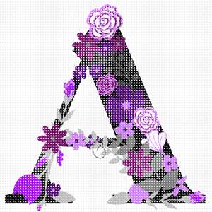 image of The Letter A Flowering Purples 
