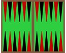 Needlepoint: Backgammon Tournament Red Black