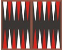Needlepoint: Backgammon Tournament Red White