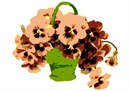 Needlepoint: Basket Pansies