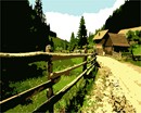 Needlepoint: Fence Road Shack