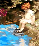 Needlepoint: Fishing Partners