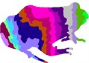 Needlepoint: Frog Palette Silhouette