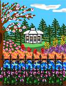 Needlepoint: Garden Gate