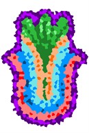 Needlepoint: Hamsa Crystal
