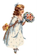 Needlepoint: Hannah and Bouquet
