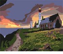 Needlepoint: Lighthouse Dramatic Sky