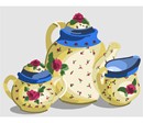 Needlepoint: Teaset Lemon