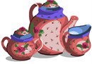Needlepoint: Teaset Red Zinger