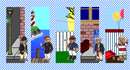 Needlepoint: Teddy Scene Collage