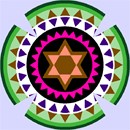 Needlepoint: Yarmulka Gears 2