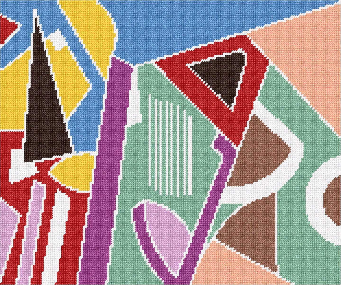 Needlepoint Canvas Abstract 1