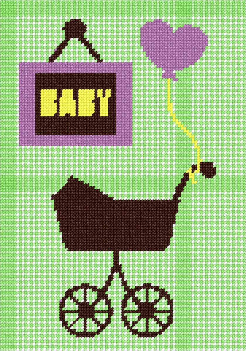 Needlepoint Canvas Baby's Room