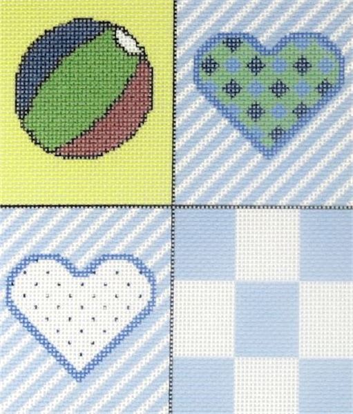Needlepoint Canvas Baby Boy Sampler